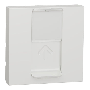 Toma RJ45 cat.6 UTP 2 modulos Blanco Blanco Polar Toma RJ45 cat.6 UTP 2 modulos Blanco Blanco Polar